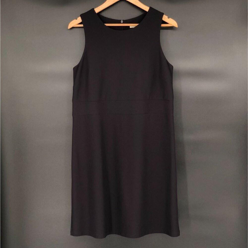 Vintage Boston Proper Women's Sleeveless Shift Dress M Black Little Black Dress